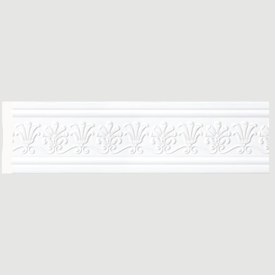 

Багет Cosca, Молдинг 80-4 Пальметта, белый мат, W80(2)P/W27