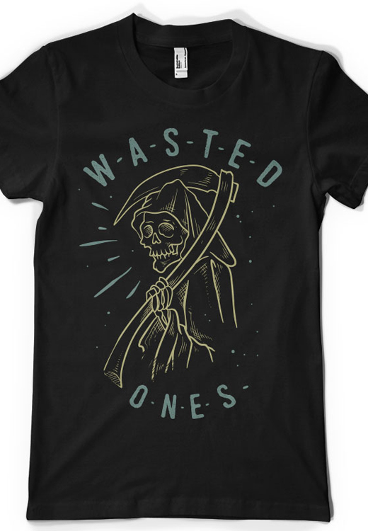 

Футболка унисекс NoBrand CM Wasted Ones черная XXXL, Черный, CM Wasted Ones