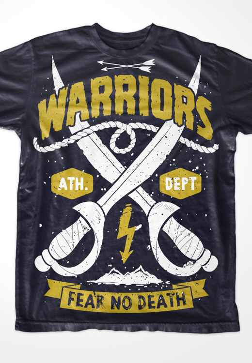 

Футболка унисекс NoBrand CM Warriors черная XXXL, Черный, CM Warriors