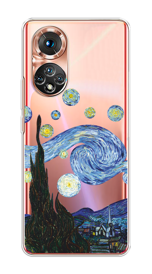 

Чехол на Huawei Honor 50/Nova 9 "Ночь Ван Гога", Голубой;синий;черный, 6105450-1
