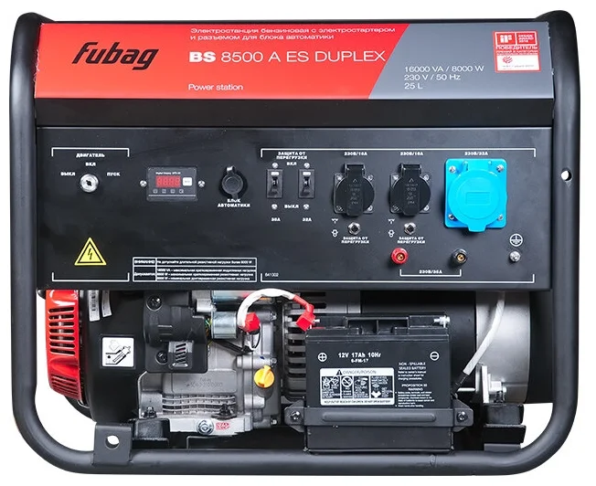 

Бензиновый генератор Fubag BS 8500 A ES DUPLEX