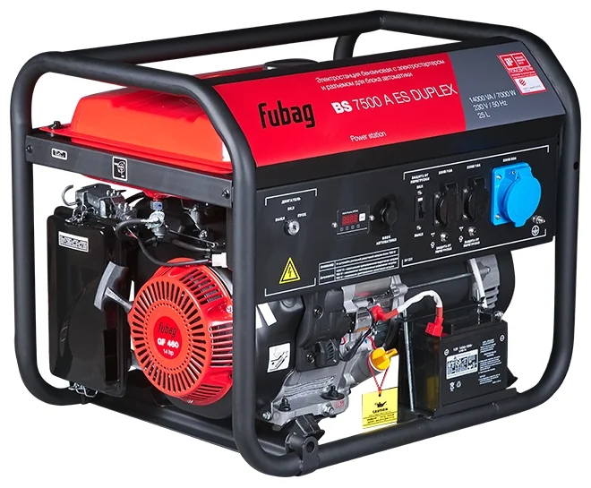 

Бензиновый генератор Fubag BS 7500 A ES DUPLEX