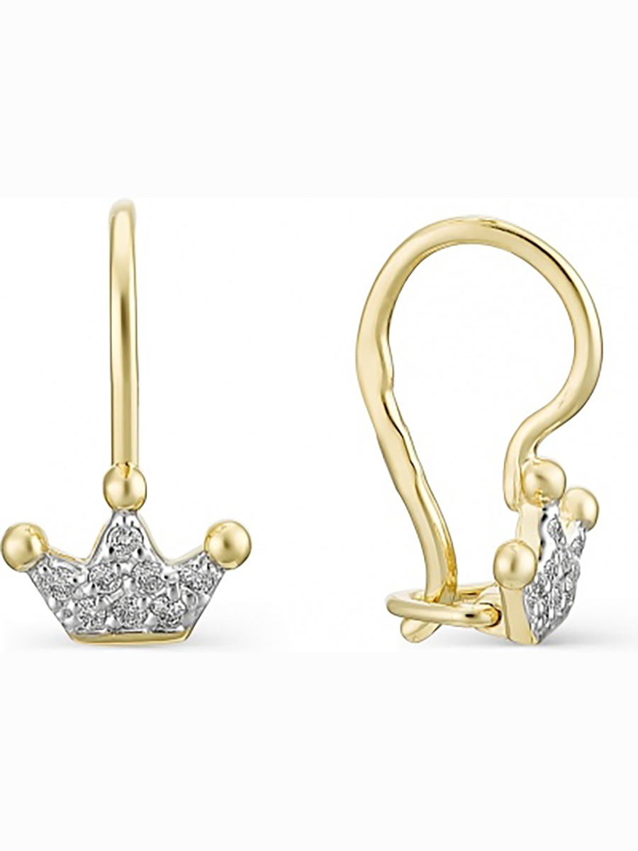

Серьги с 16 фианитами из серебра с позолотой Вероника С639-1079, С639-1079
