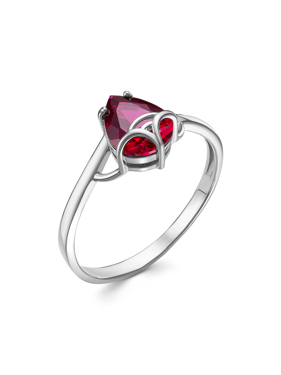 фото Кольцо женское samorodki jewelry 1-03-248-02р из серебра, корунд, р. 18