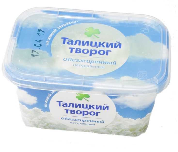 

Бзмж творог талицкий обезжир п/конт 250г