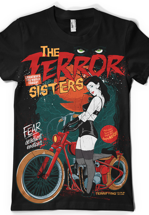 

Футболка унисекс NoBrand CM terror sisters черная XXXL, Черный, CM terror sisters