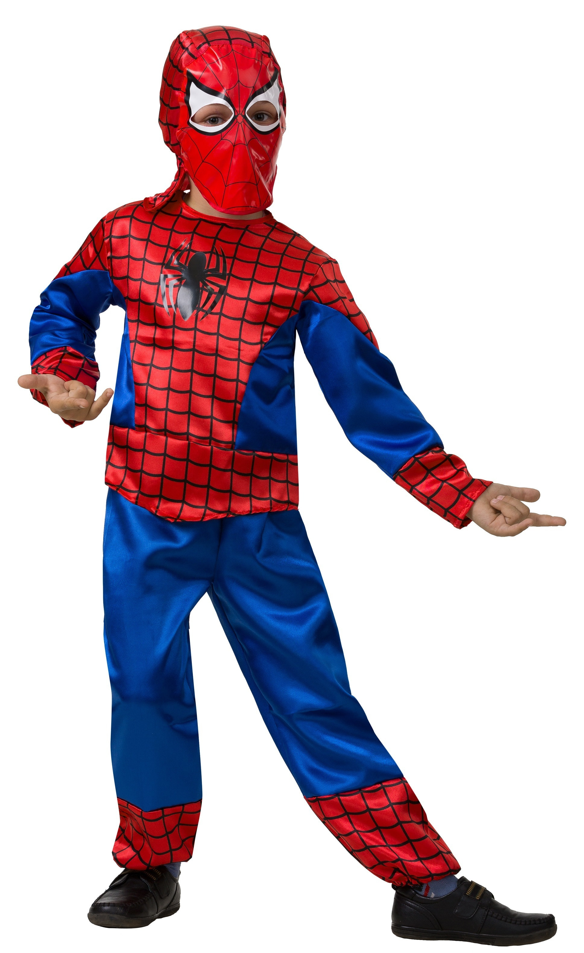 Карнавальный костюм Batik 7011 Человек-Паук, красный, синий, 116