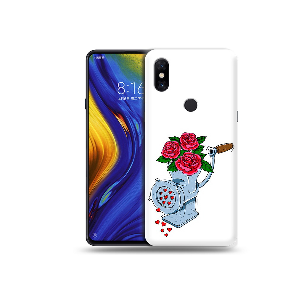 

Чехол MyPads Tocco для Xiaomi Mi Mix 3 Цветочные сердца (PT119757.326.199), Прозрачный, Tocco