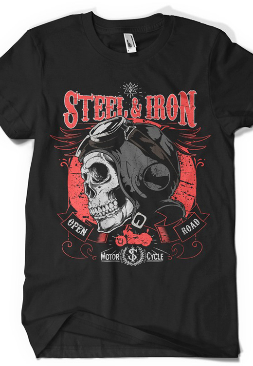 

Футболка унисекс NoBrand CM Steel iron черная XL, Черный, CM Steel iron