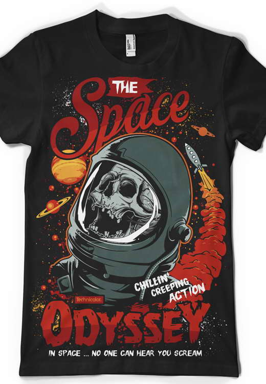 

Футболка унисекс NoBrand CM space odyssey черная M, Черный, CM space odyssey