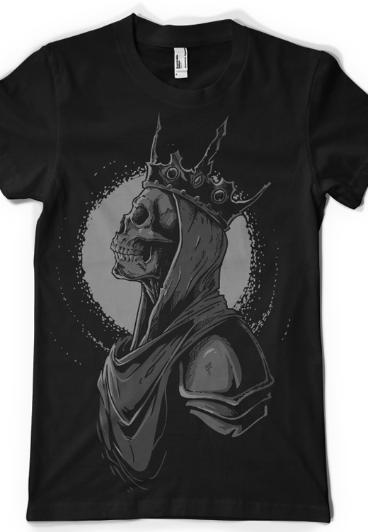

Футболка унисекс NoBrand CM Skull King черная XXXL, Черный, CM Skull King