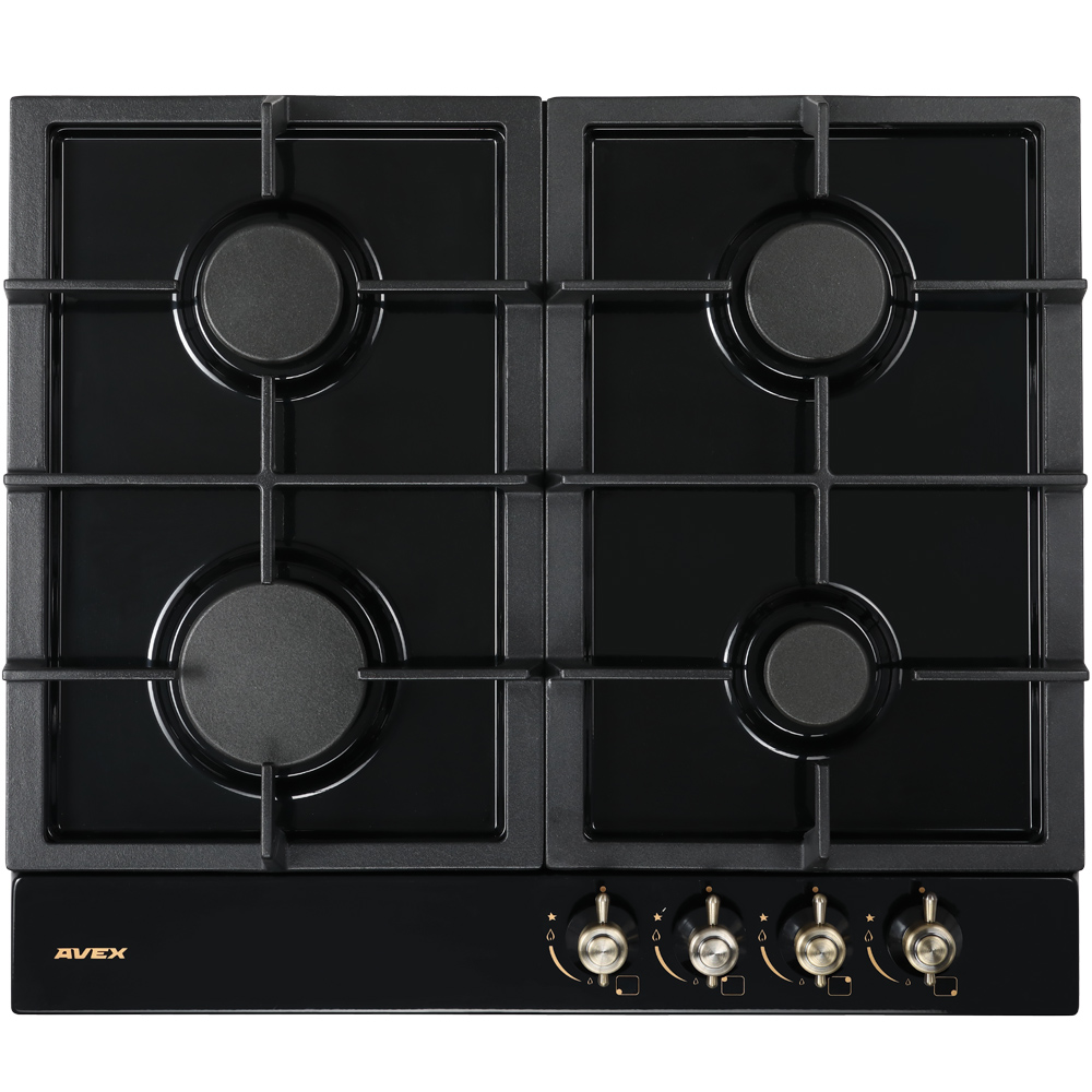 

Встраиваемая газовая панель AVEX HS 6141 BR Black, HS 6141