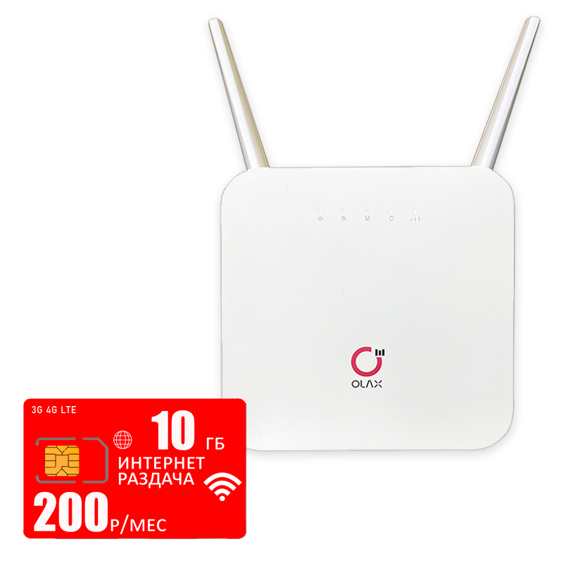 

Wi-Fi роутер Olax Ax6pro (komplekt-olaxAX6-mtc-10gb-pro-sb), Ax6pro