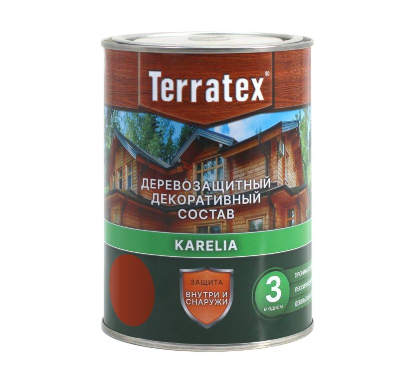 Деревозащитный декоративный состав Terratex кр дерево 075 кг 1 л 14 1110₽