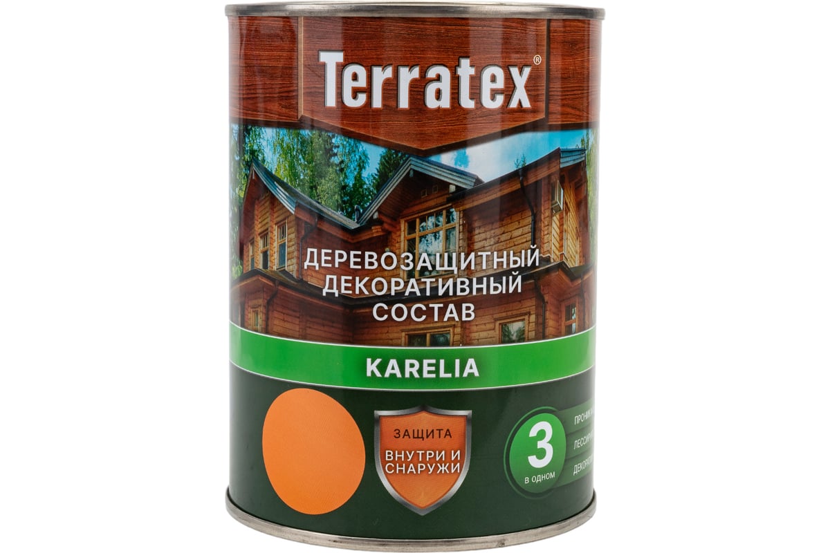 Деревозащитный декоративный состав Terratex калужница 075 кг 1 л 14 1110₽