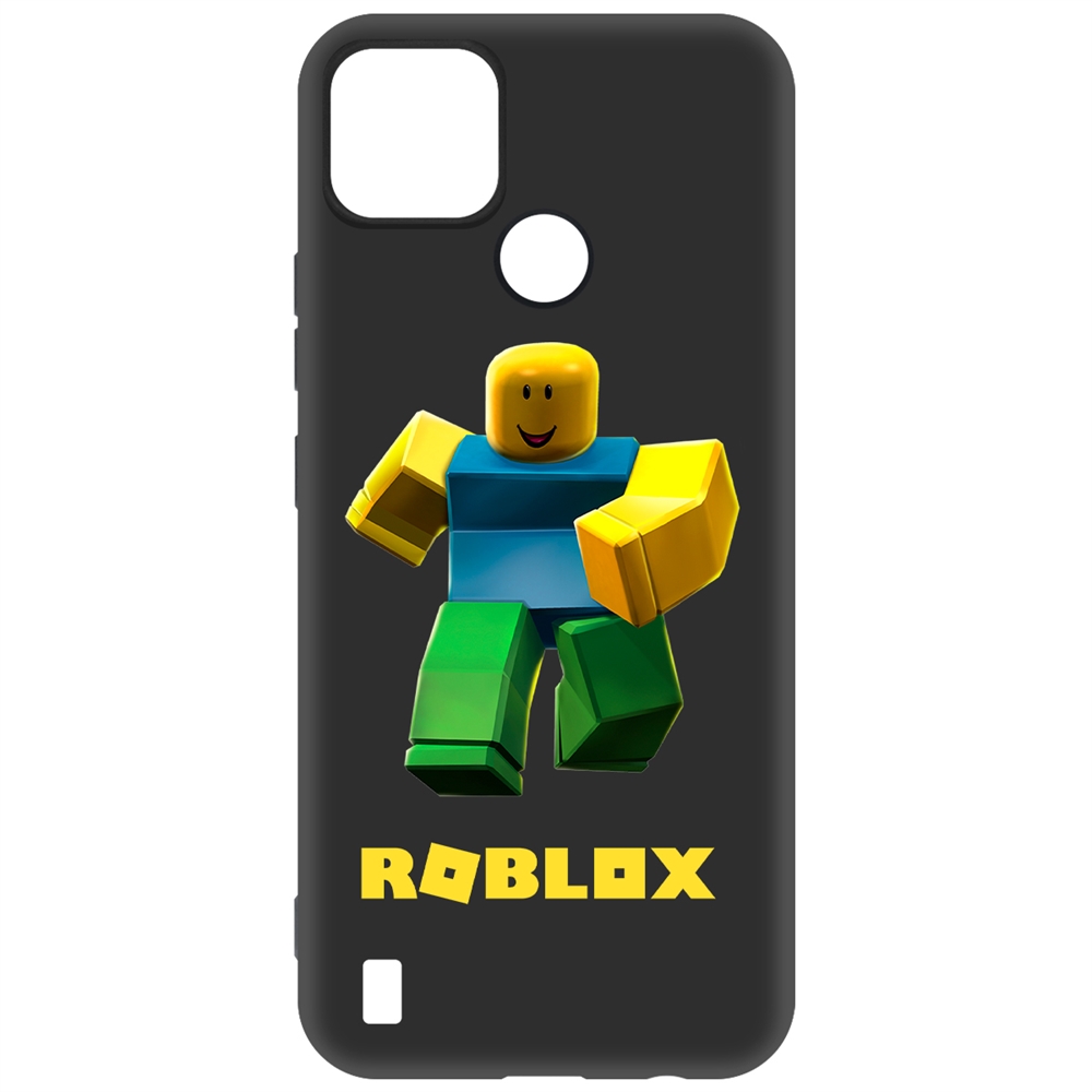 Чехол-накладка Krutoff Soft Case Roblox-Классический Нуб для Realme C21Y черный