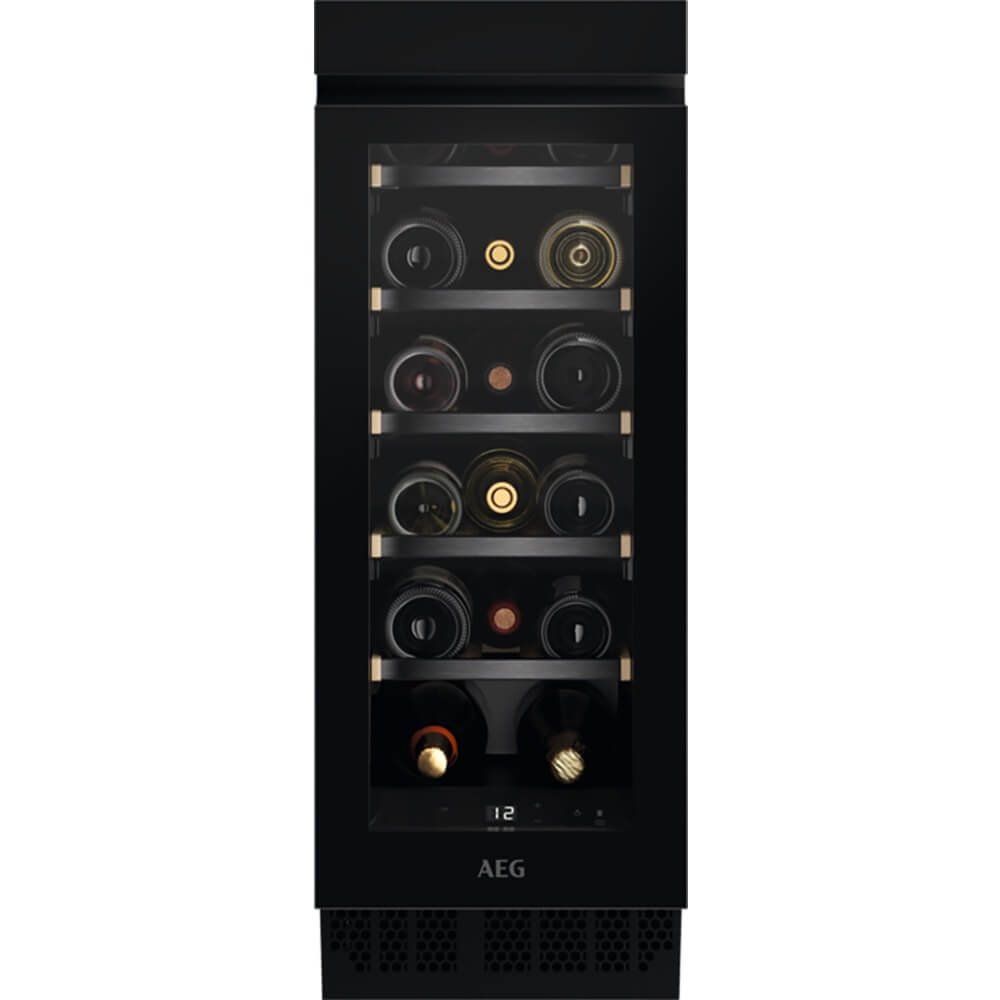 Встраиваемый винный шкаф AEG AWUS018B7B черный беспроводной цифровой термометр для холодильника звуковая сигнализация внутренний наружный термометр