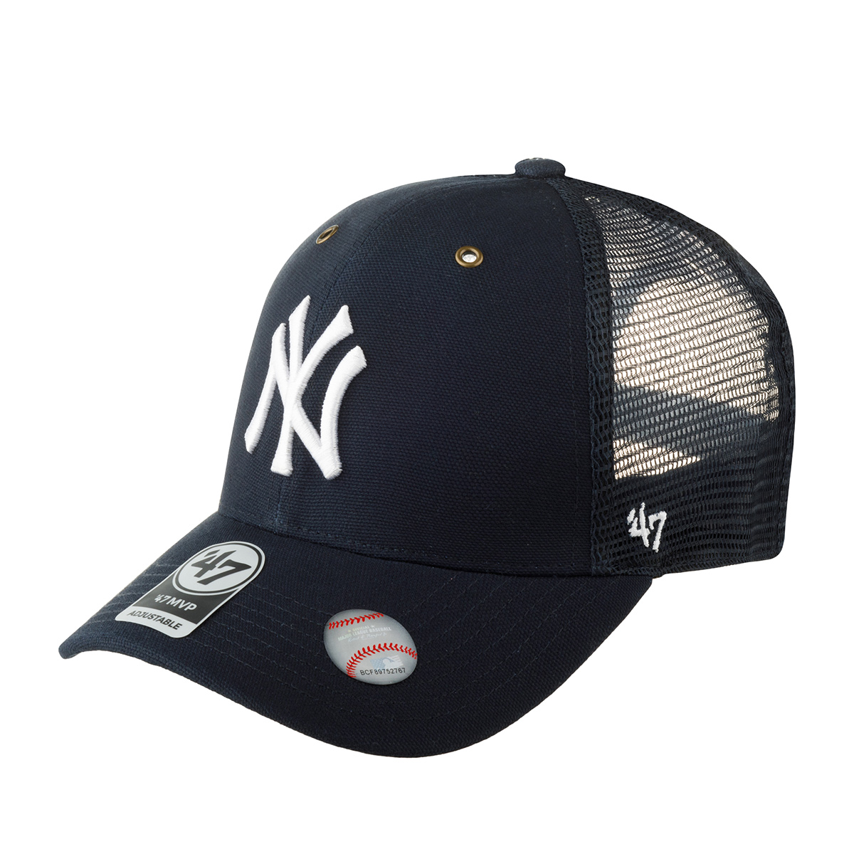 Бейсболка унисекс 47 BRAND Carhartt collab New York Yankees MLB темно-синяя, one size