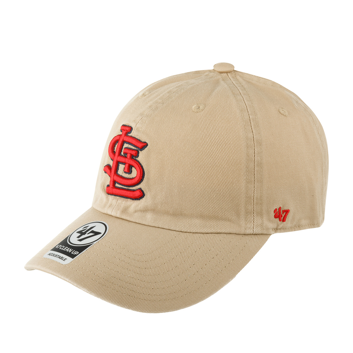 Бейсболка унисекс 47 BRAND B-RGW23GWS-KH St. Louis Cardinals MLB бежевая, one size