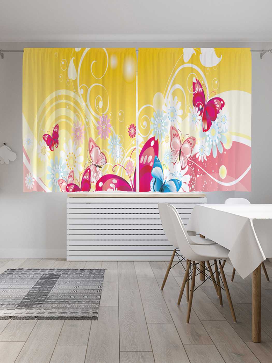 

Классические шторы JoyArty "Парящие насекомые", серия Oxford DeLux, 2 полотна 145x180 см, Парящие насекомые