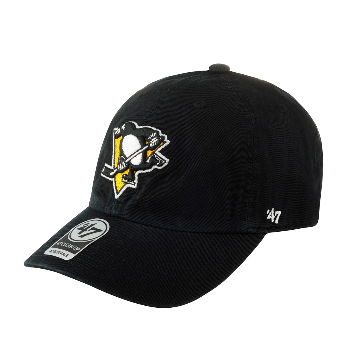 Бейсболка унисекс 47 BRAND H-RGW15GWS-BK Pittsburgh Penguins NHL черная, one size