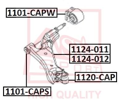 

Сайлентблок ASVA 1101CAPW