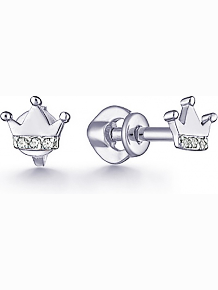 

Серьги Короны с 6 фианитами из серебра Вероника С630-1900, С630-1900