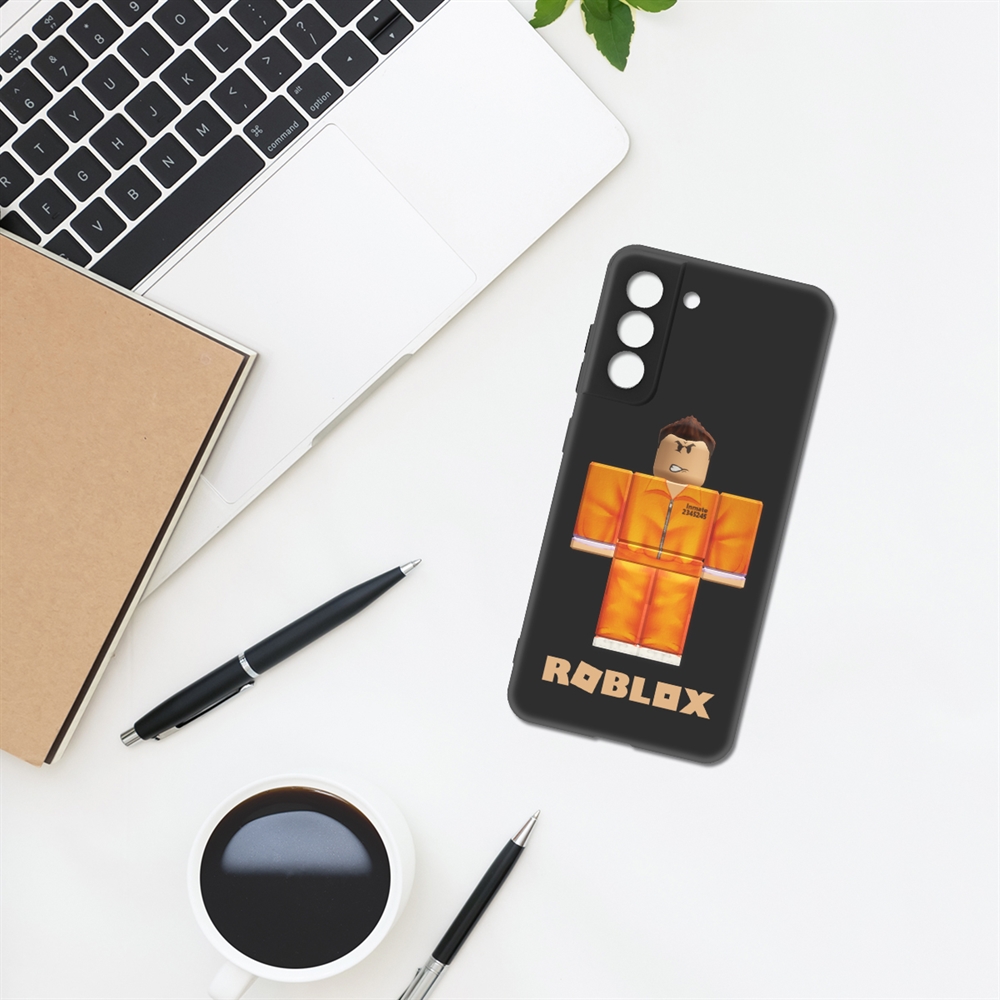 Чехол-накладка Krutoff Soft Case Roblox-Заключенный для Samsung Galaxy S21 FE черный