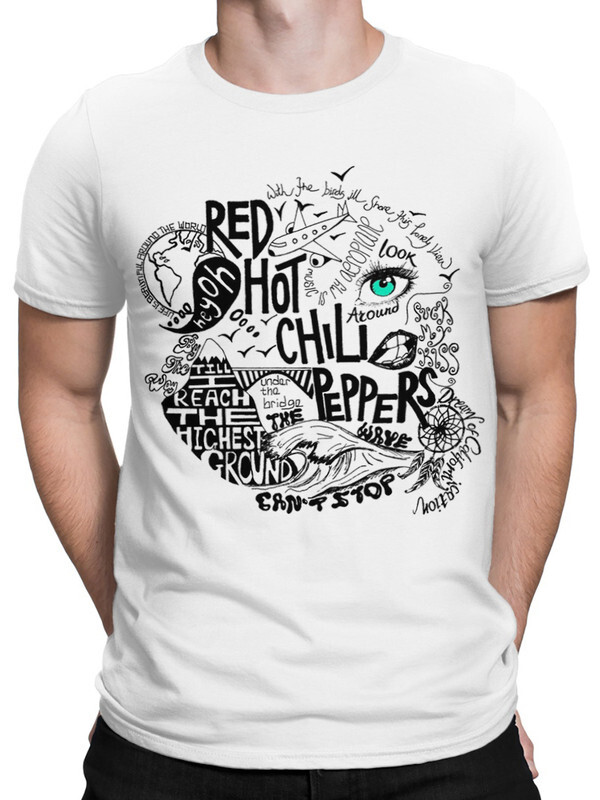 фото Футболка мужская design heroes песни red hot chili peppers белая xl