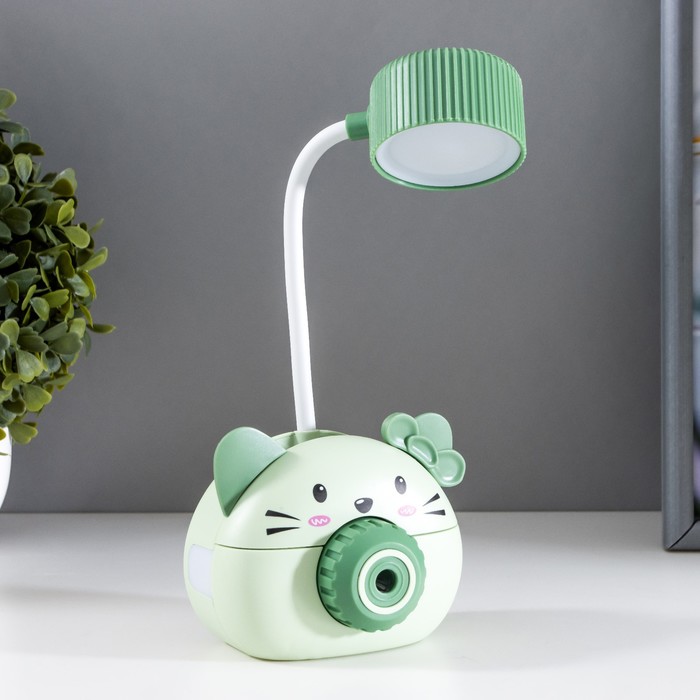 

Лампа настольная Дели LED 2 режима 2Вт USB зеленый 11,7х7х12 см