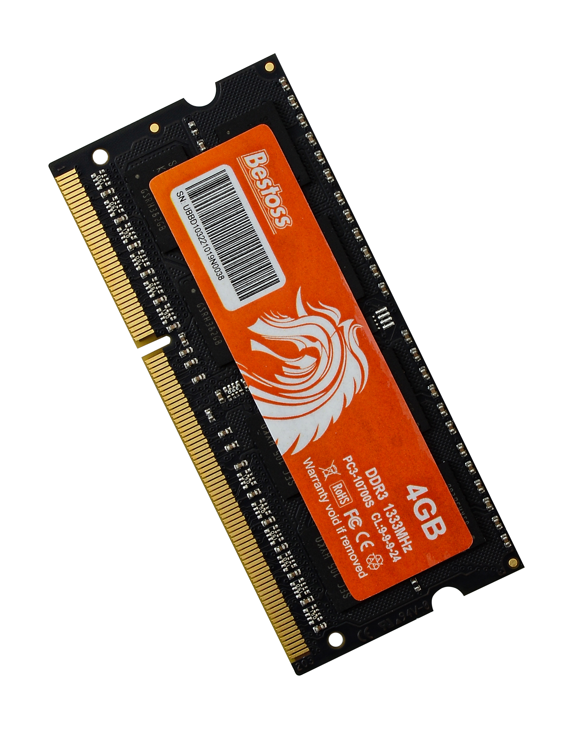 Оперативная память 4 GB Bestoss DDR3 SODIMM 1333MHz PC3-10700S