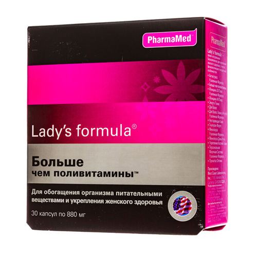 Ladys formula PharmaMed больше чем поливитамины 30 капсул 889₽