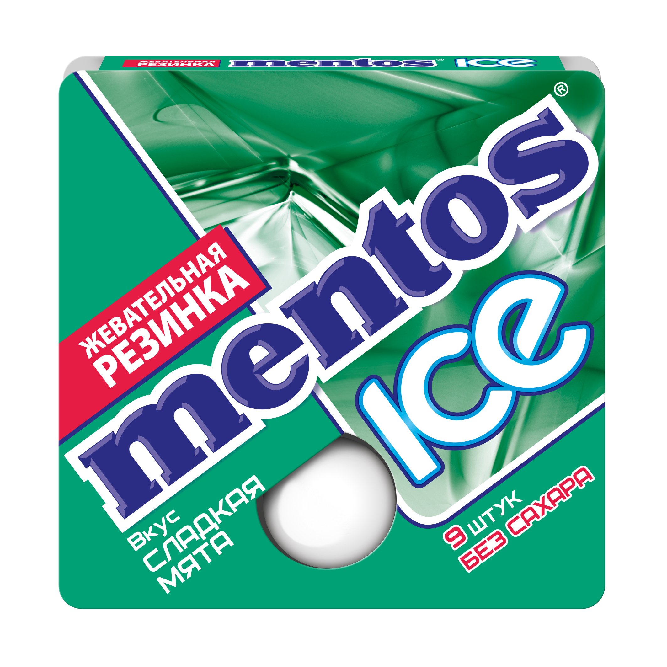 Жевательная резинка Mentos ICE сладкая мята, 24 шт по 12,9 г