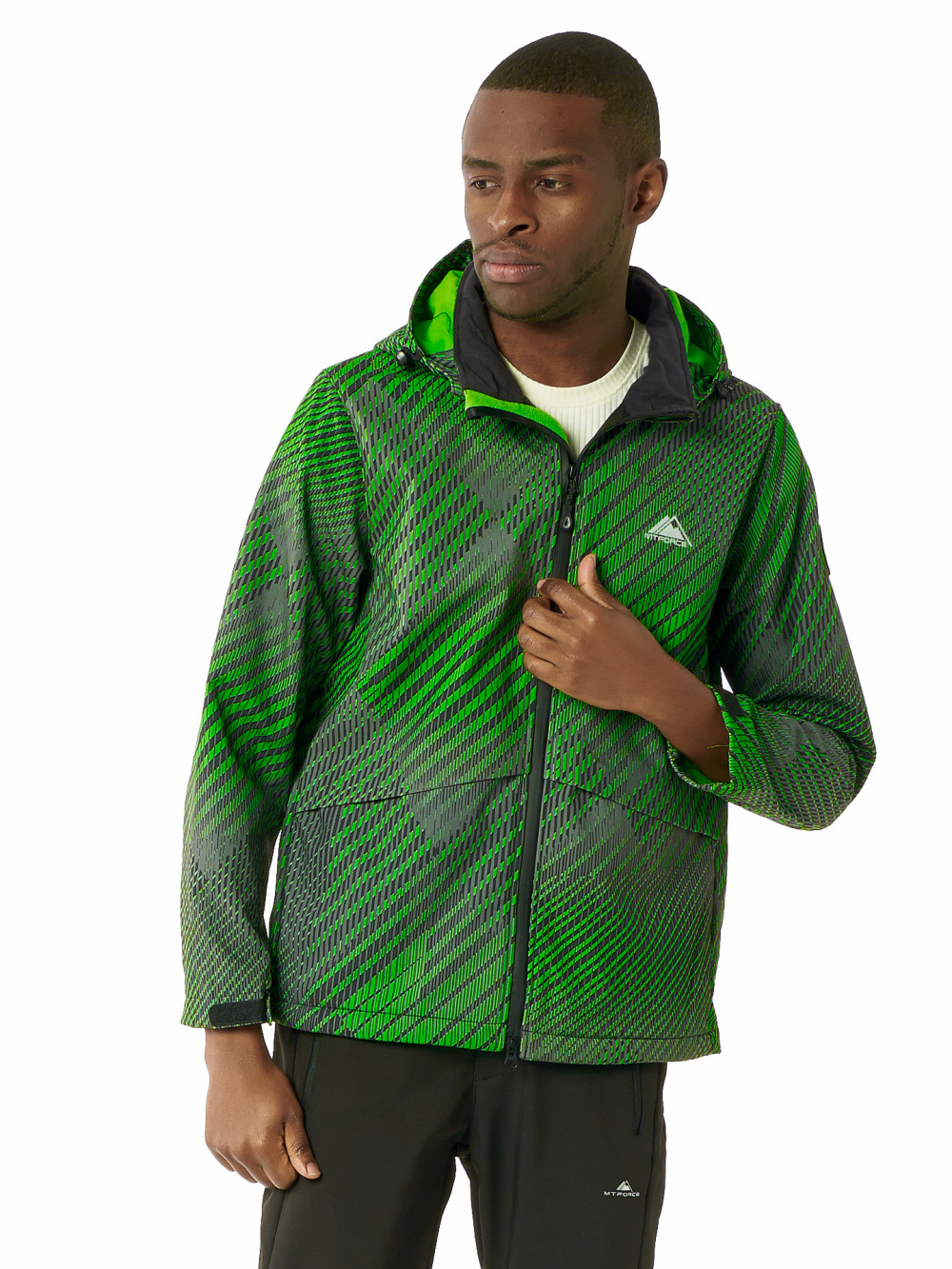 фото Куртка детская для мальчиков nobrand ad2102 цвет зеленый размер 146