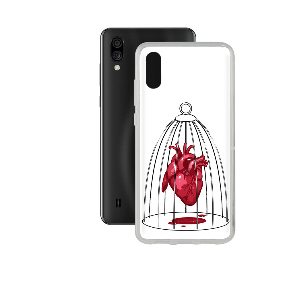 

Чехол MyPads Tocco для ZTE Blade A5 (2020) сердце в клетке (PT226944.454.597), Прозрачный, Tocco