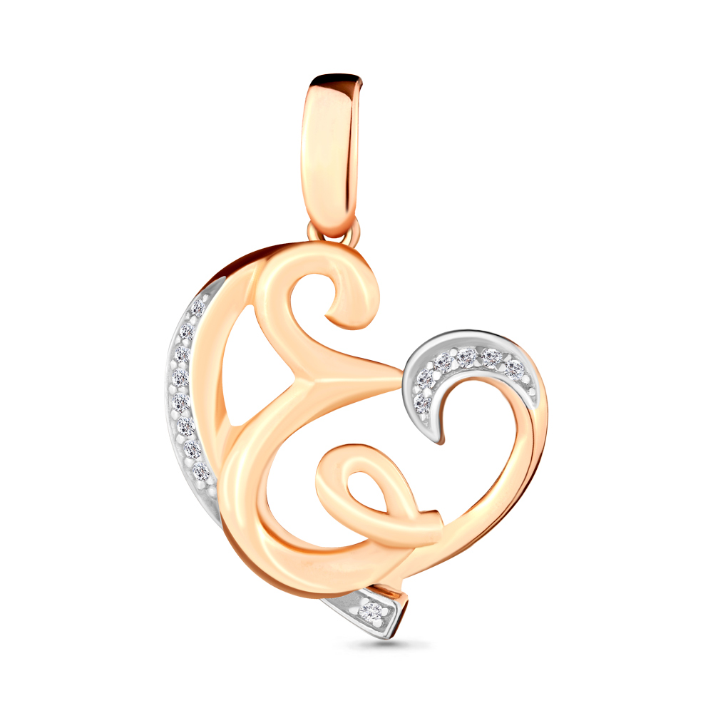

Подвеска из серебра с фианитом Aquamarine 24013А_925_з, 24013А_925_з