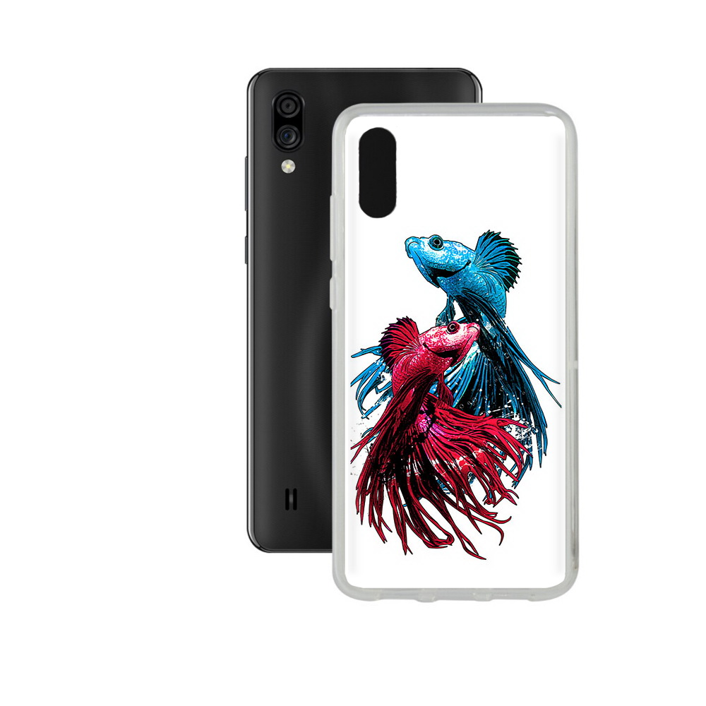 

Чехол MyPads Tocco для ZTE Blade A5 (2020) рыбы петушки (PT226944.454.592), Прозрачный, Tocco