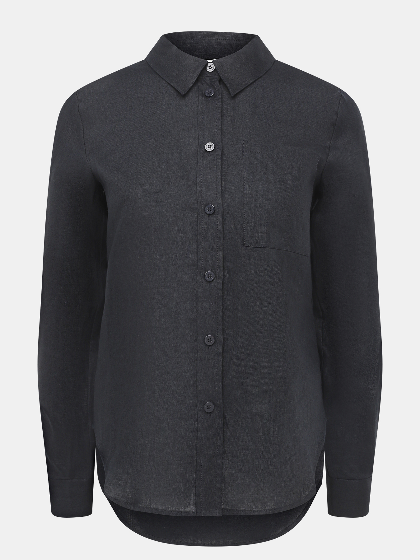 

Рубашка женская Just Clothes 000000512 черная 46 RU, Черный, 000000512