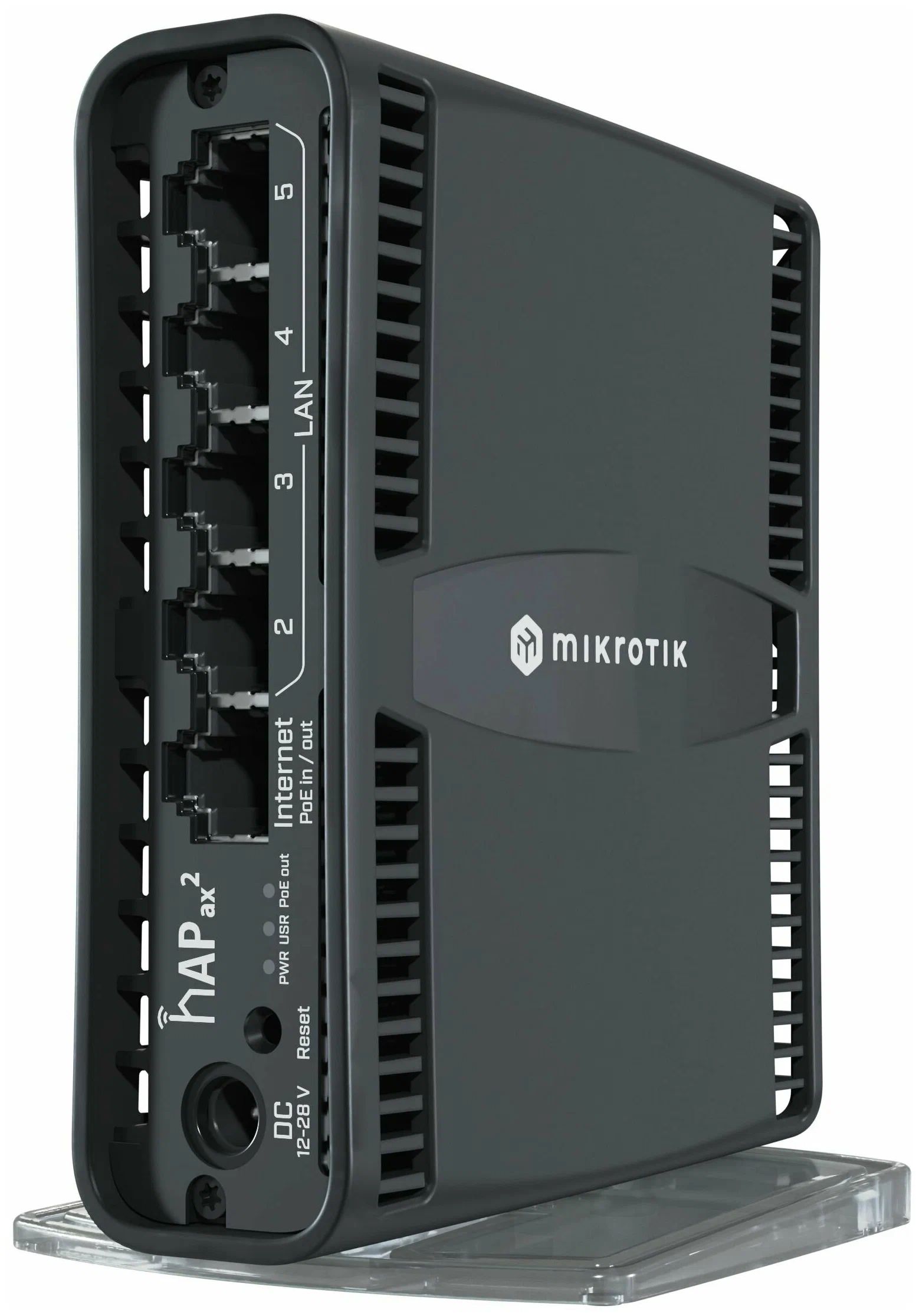 Маршрутизатор Mikrotik hAP ax2 C52IG-5HAXD2HAXD-TC Black He508yntws6/305