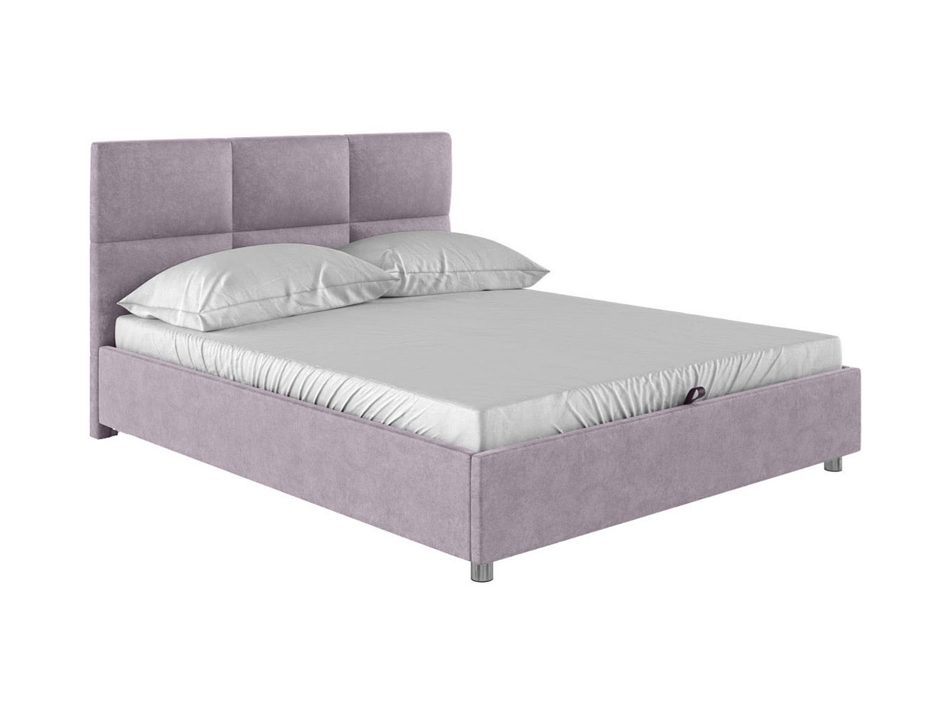 Односпальная кровать Первый Мебельный Прагма ПМ Лаванда, велюр, 140х200 см