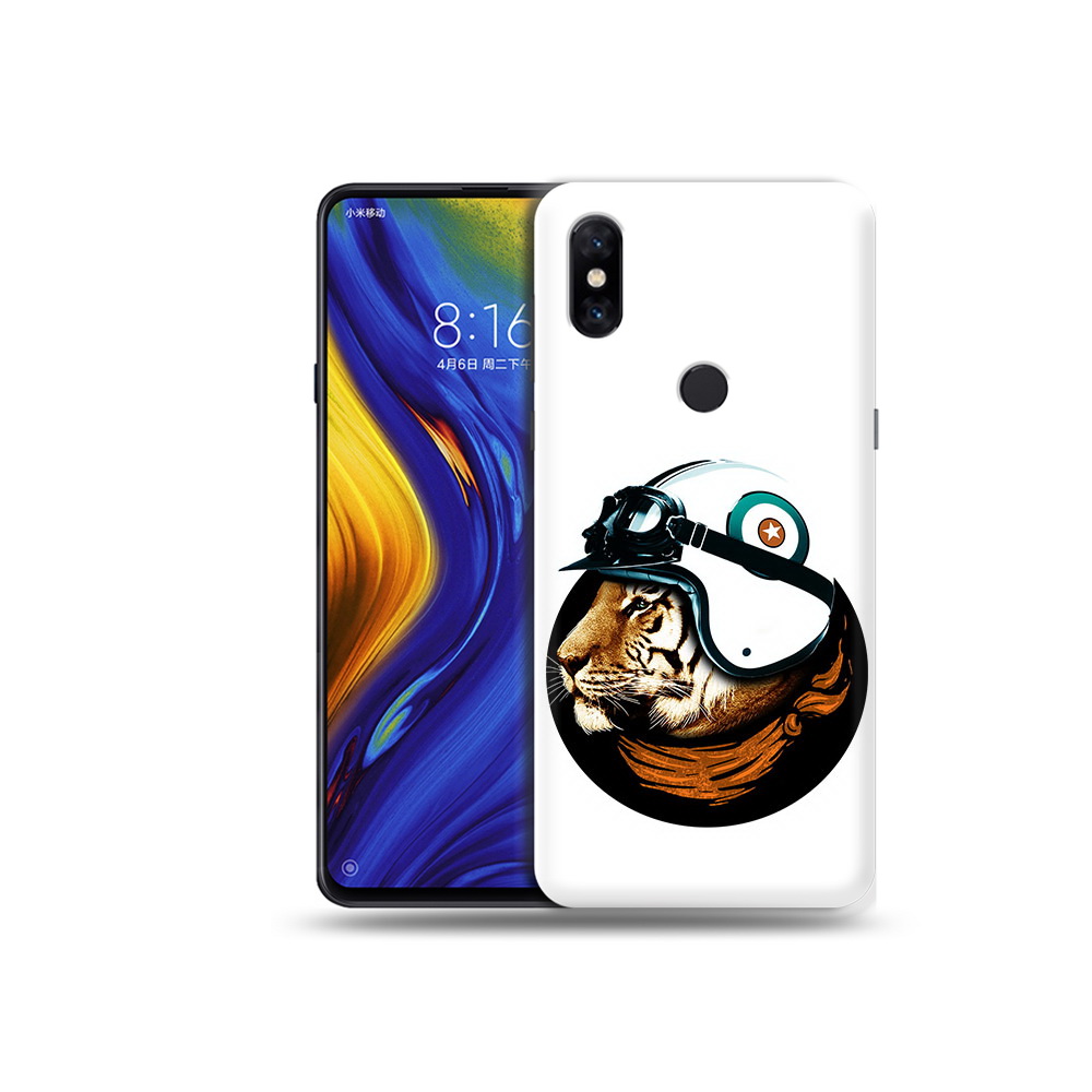 

Чехол MyPads Tocco для Xiaomi Mi Mix 3 Тигр в шлеме (PT119757.326.171), Прозрачный, Tocco