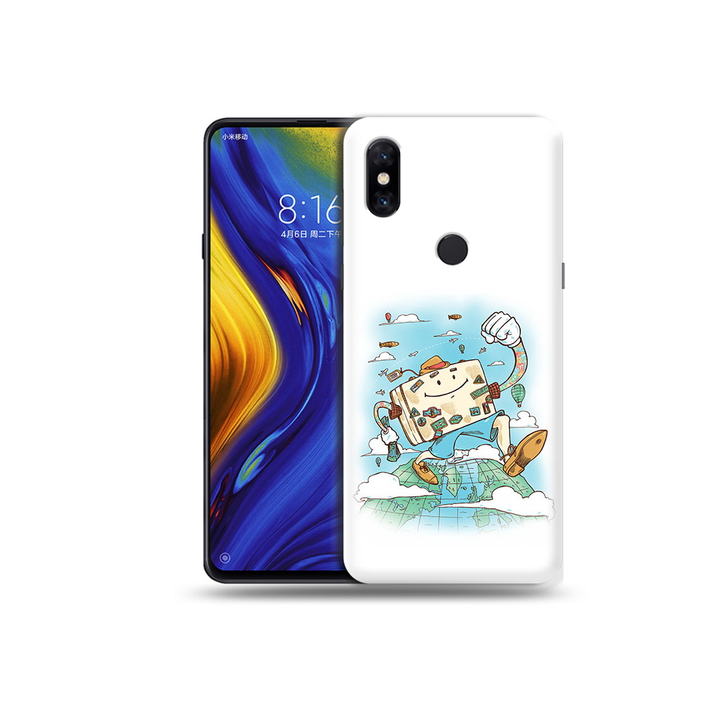 Чехол MyPads Tocco для Xiaomi Mi Mix 3 Счастливый чемодан (PT119757.326.166)