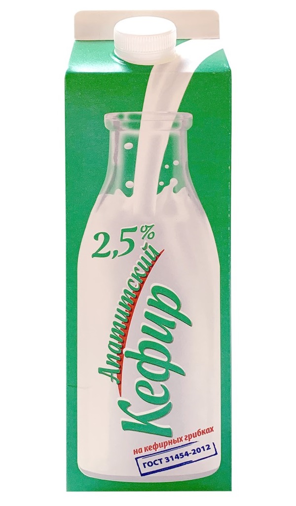 

Кефир Бзмж 2,5% п/пак 1000г амк