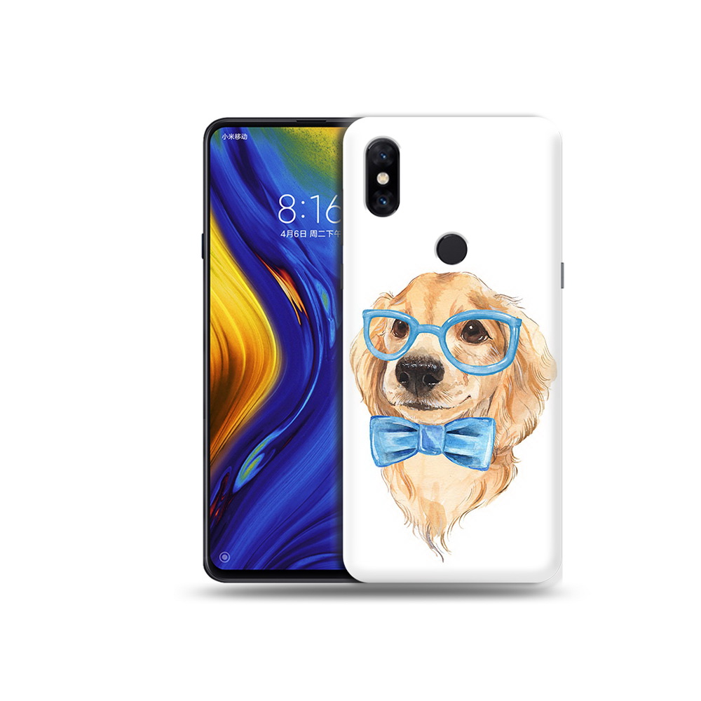 

Чехол MyPads Tocco для Xiaomi Mi Mix 3 Собака интеллигент (PT119757.326.159), Прозрачный, Tocco