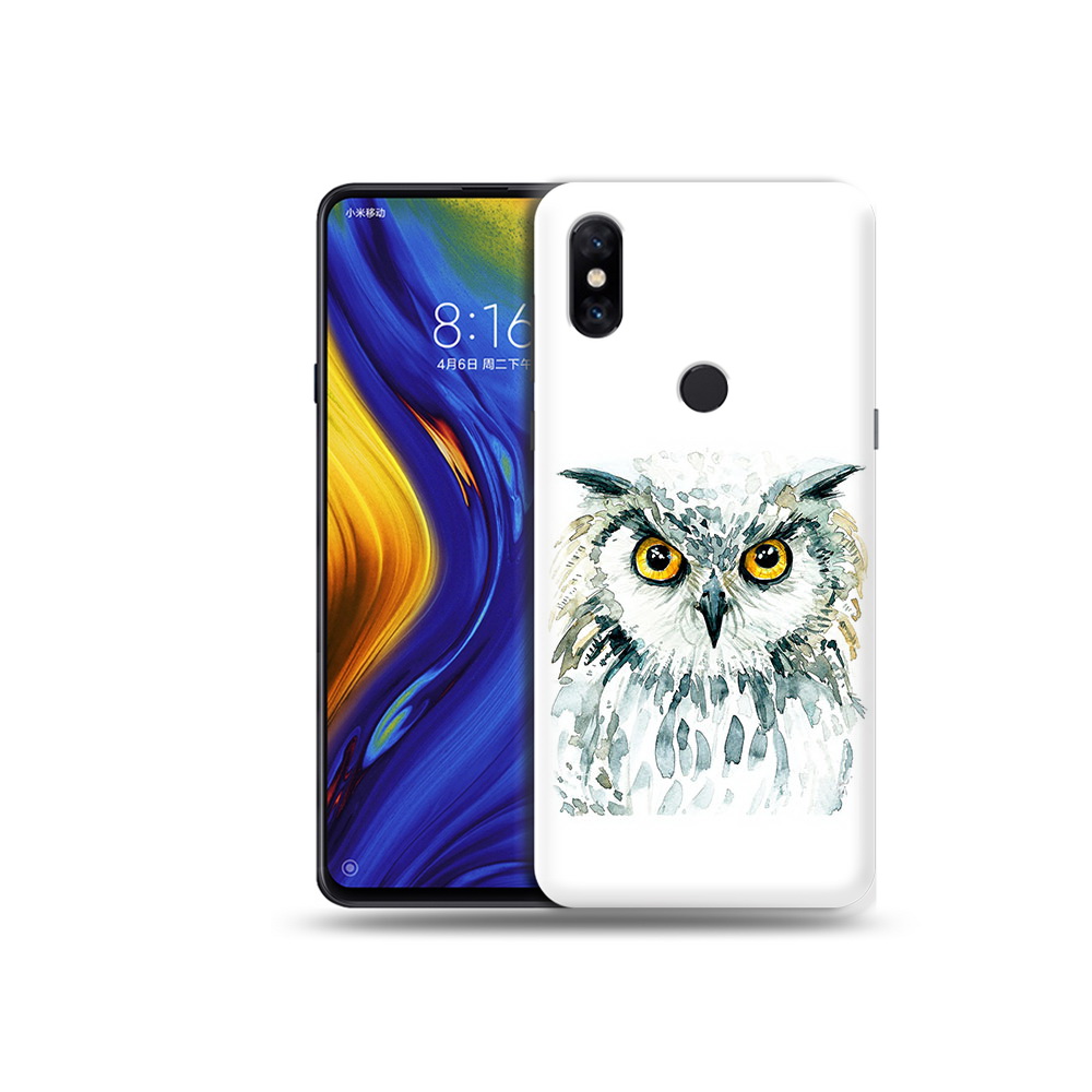 

Чехол MyPads Tocco для Xiaomi Mi Mix 3 Серьезная сова (PT119757.326.156), Прозрачный, Tocco