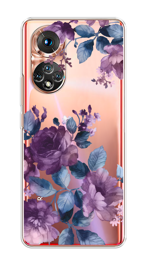 

Чехол на Huawei Honor 50/Nova 9 "Purple Blossoms", Синий;фиолетовый, 6105450-1