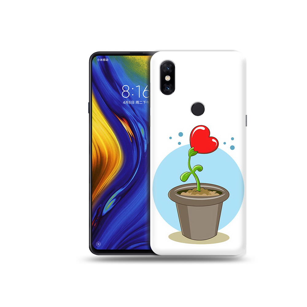 

Чехол MyPads Tocco для Xiaomi Mi Mix 3 Растение любви 14 февраля (PT119757.326.145), Прозрачный, Tocco