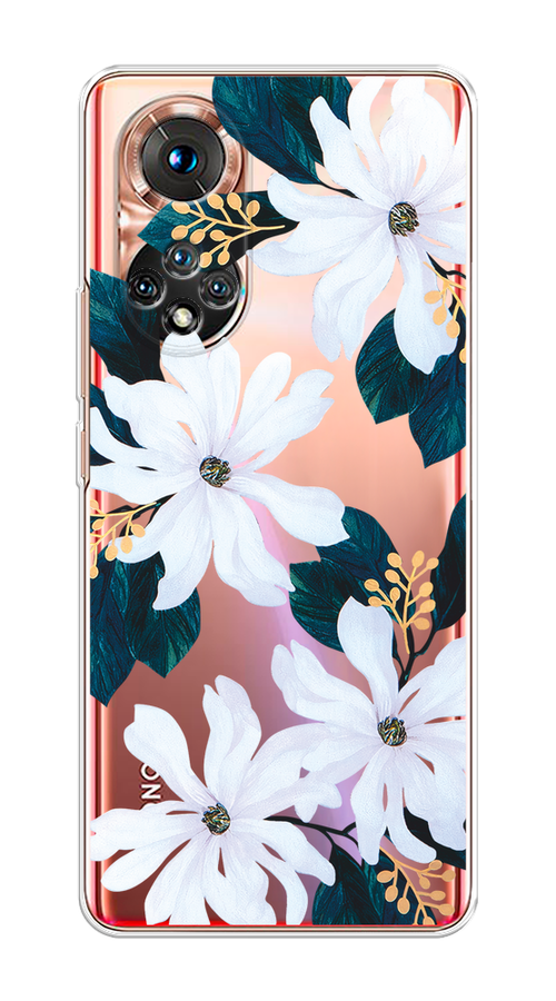 

Чехол на Huawei Honor 50/Nova 9 "Delilah Flower", Зеленый;белый, 6105450-1