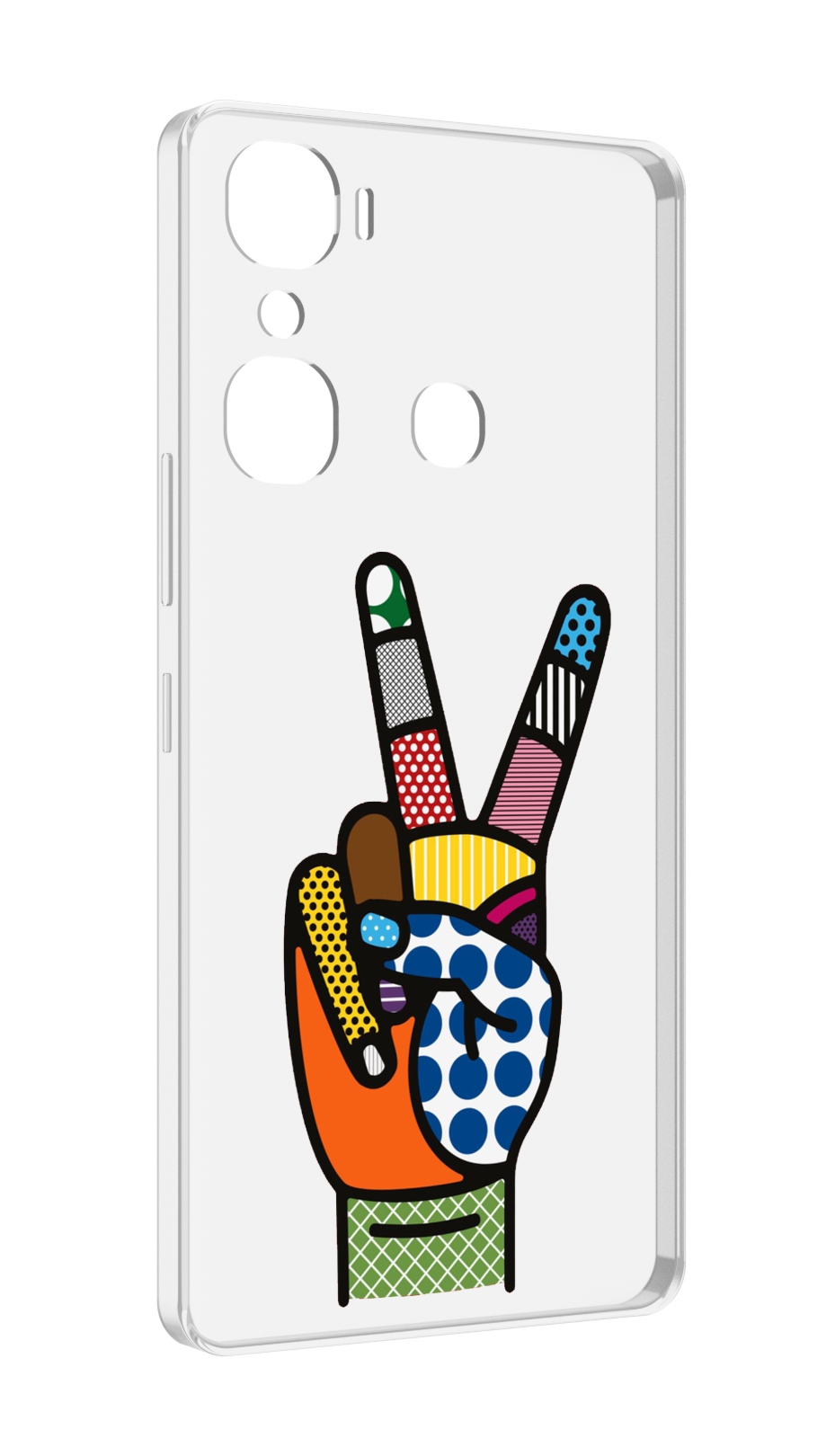 

Чехол MyPads йоу пальчики для Infinix Hot 12 Pro, Прозрачный, Tocco