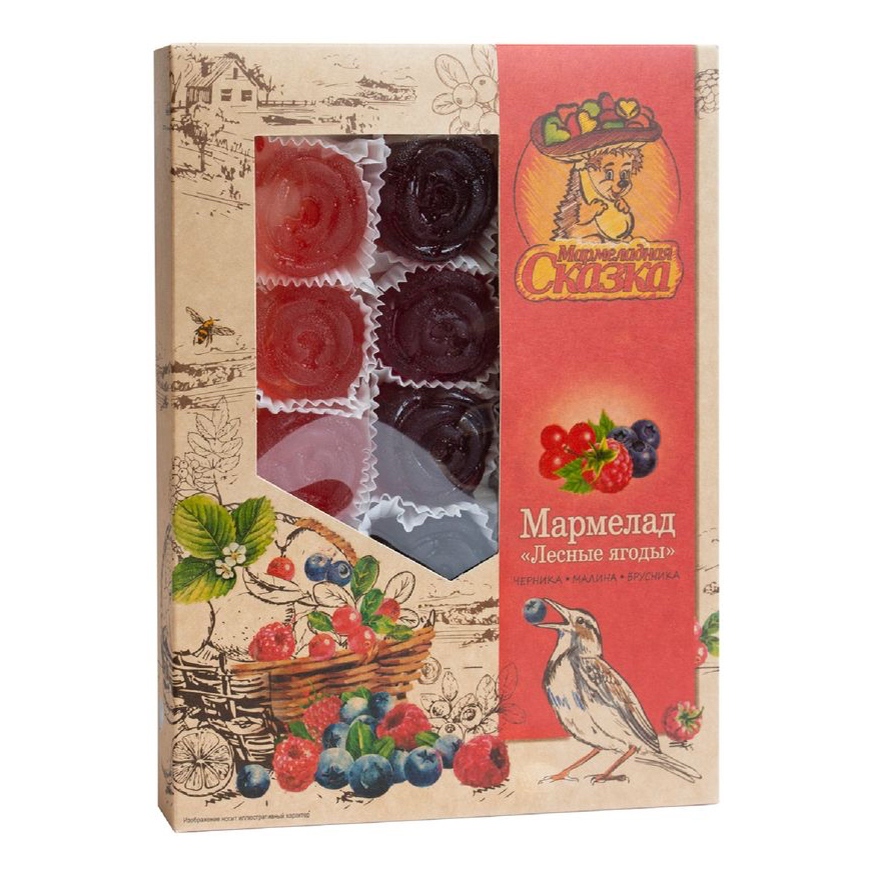Мармелад Мармеладная Сказка Лесные ягоды желейный формовой 500 г